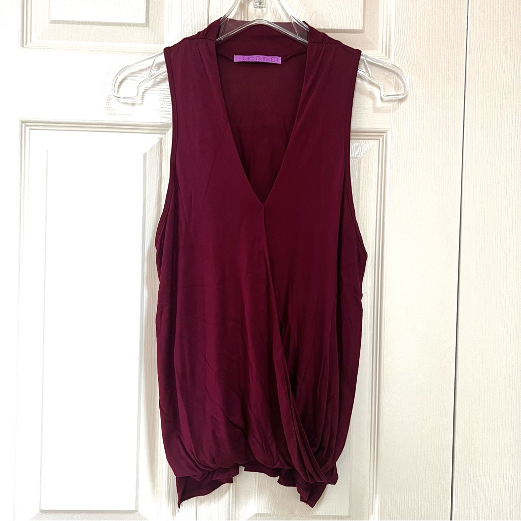 Jac Parker Mixology Burgandy Tank Top